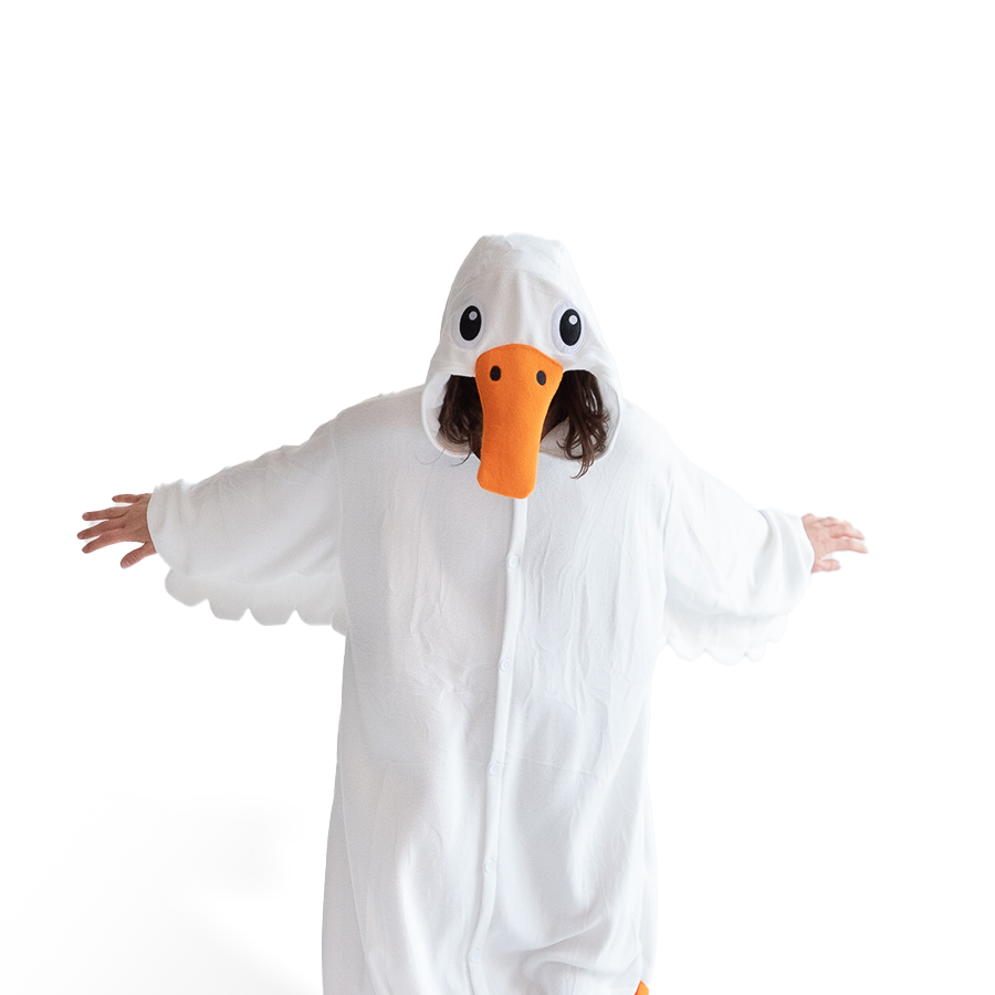 Goose Kigurumi X-Tall Adult Animal Onesie Costume Pajama By KIGURUMI