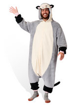 Possum Animal Kigurumi Adult Onesie Costume Pajamas Main2 KIGU-KG-001