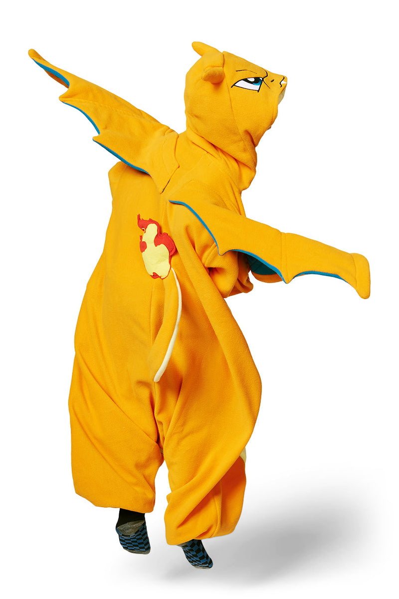 Charizard Character Pokemon Kigurumi Kids Onesie Costume Pajama Back