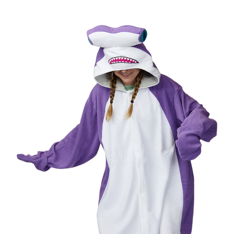 Hammerhead Shark Kigurumi Adult Animal Onesie Costume Pajama By SAZAC