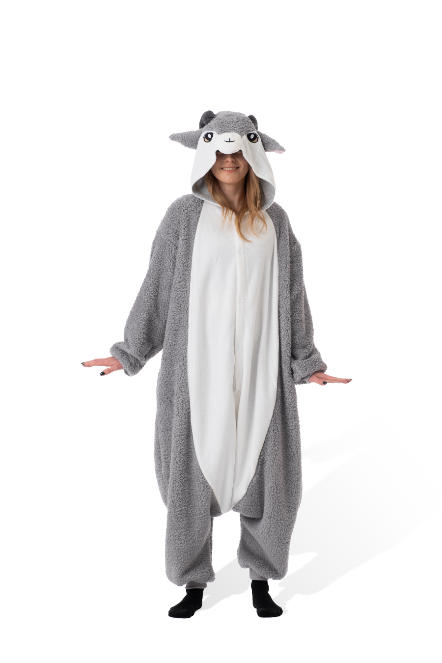 emmarcon Pigiama Animale Kigurumi Tuta Intera Costume Carnevale Halloween Cosplay, Unisex Adulto-XL/Altezza 180-189cm, Massimo 125kg.-Lupo Grigio/XL emmarcon Pigiama Animale Kigurumi Tuta Intera Costume Carnevale Halloween Cosplay, Unisex Adulto-XL/Altezza 180-189cm, Massimo 125kg.-Lupo Grigio/XL