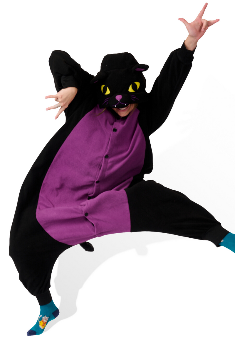 Midnight Cat Kigurumi Adult Animal Onesie Costume Pajama By KIGURUMI.COM X Tall