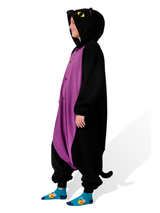 Midnight Cat Animal Kigurumi Adult Onesie Costume Pajamas Side KIGU-KG-016