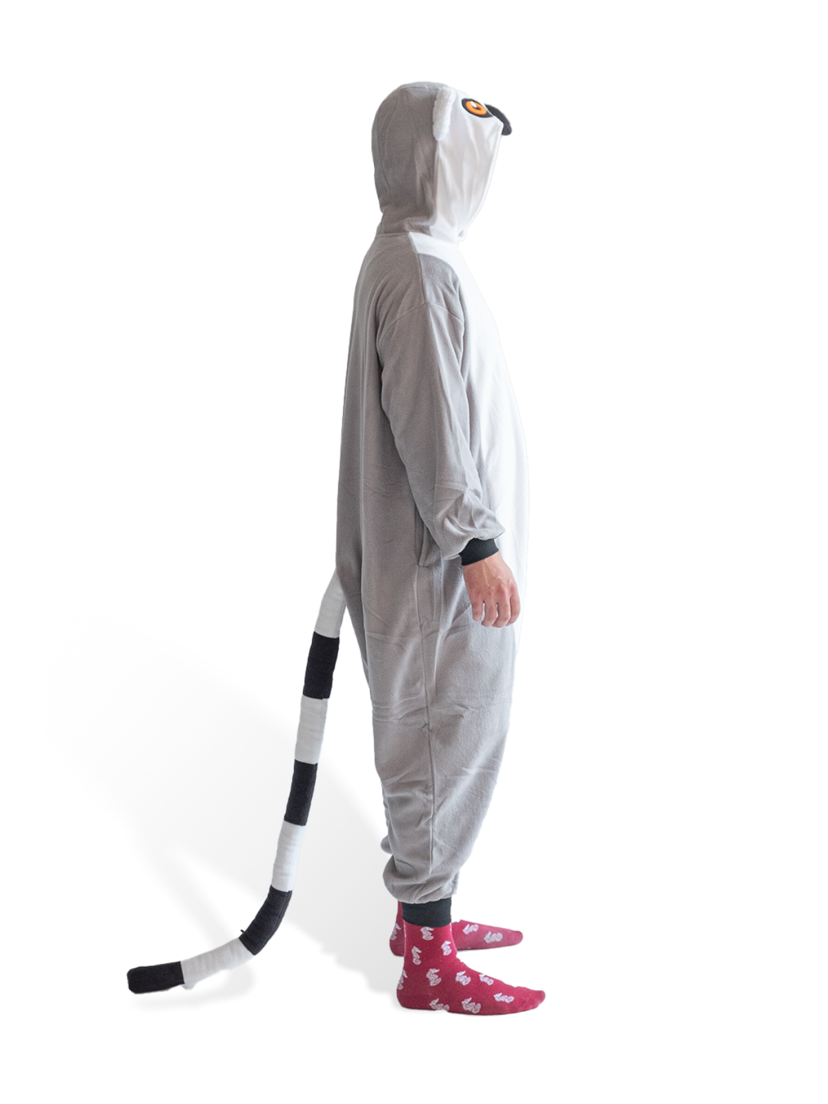 Ring-Tailed Lemur Kigurumi Adult Animal Onesie Costume Pajama By