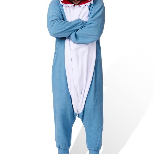Shark one piece pajamas hotsell