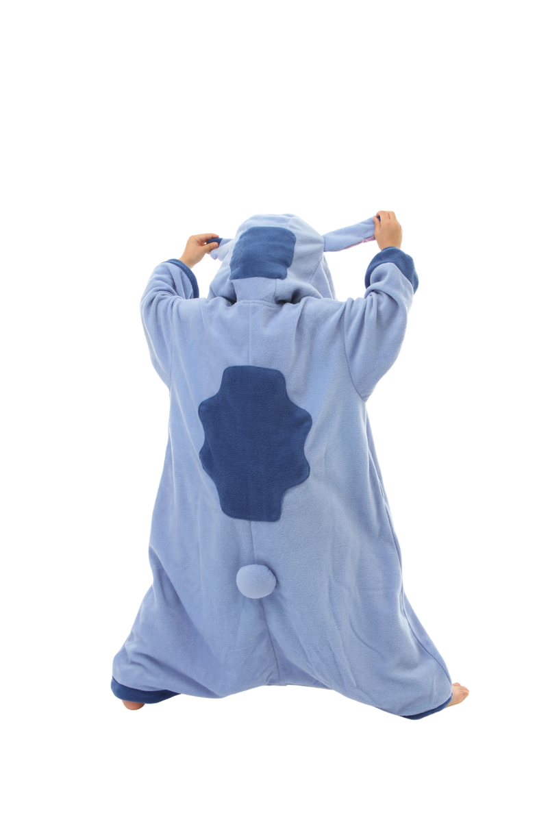 Stitch Character Kigurumi Kids Onesie Costume Pajamas Back