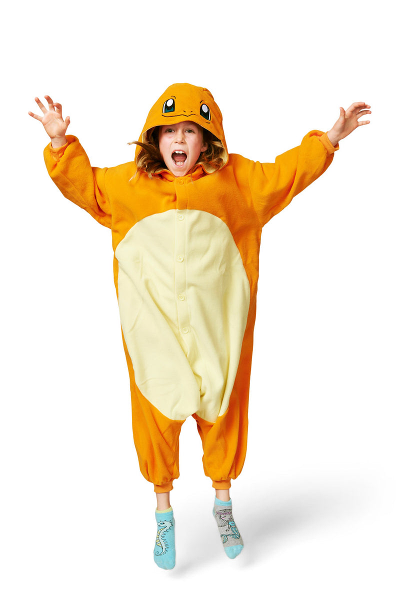 Charmander Character Pokemon Kigurumi Kids Onesie Costume Pajamas Main