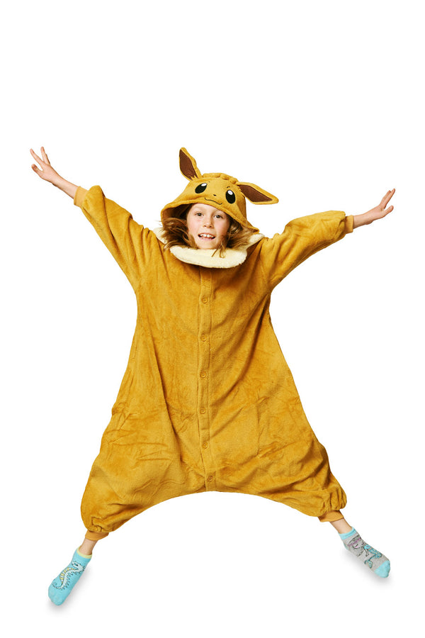 Eevee Character Pokemon Kigurumi Kids Onesie Costume Pajamas Main