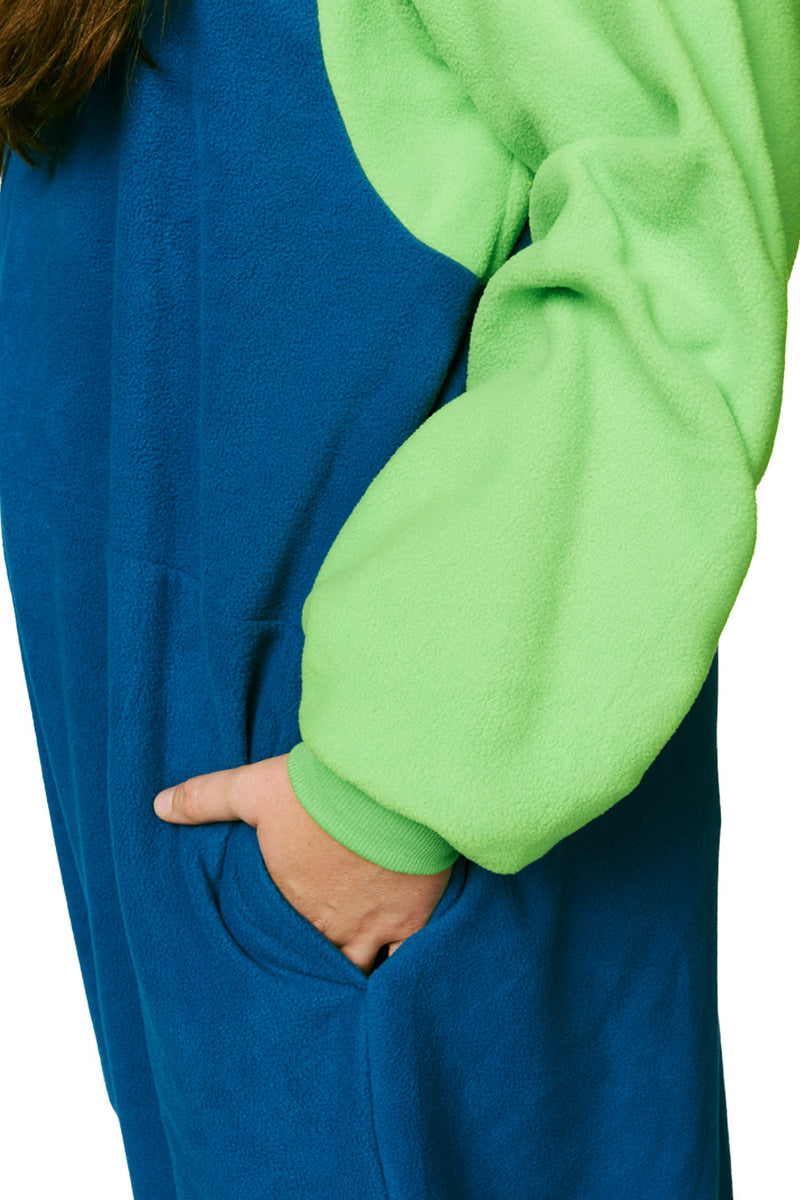 Luigi Character Kigurumi Adult Onesie Costume Pajama Pocket