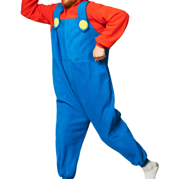Super Mario Brothers Mario Kigurumi Adult Character Onesie Costume