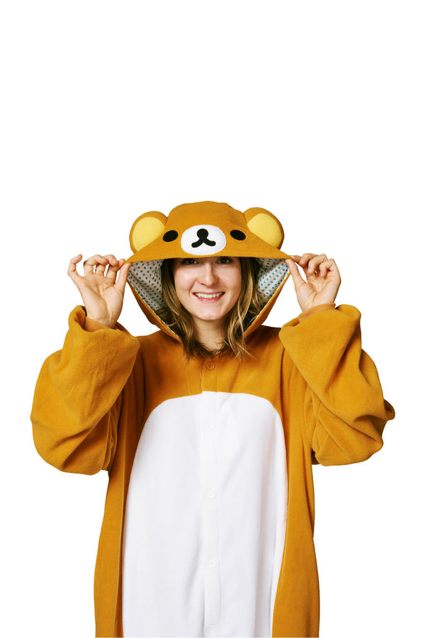 Rilakkuma X-Tall Character Kigurumi Adult Onesie Costume Pajamas Hood