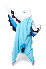 Blue Budgie Animal Kigurumi Adult Onesie Costume Pajamas Back 2