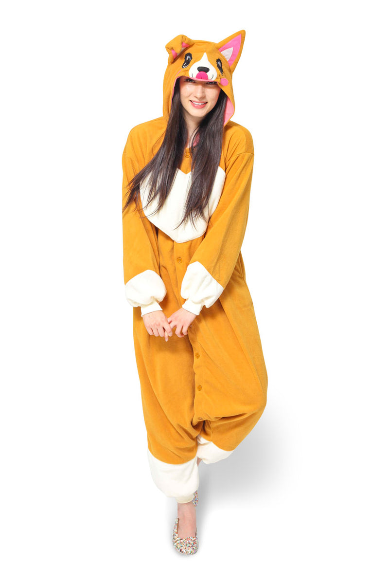 Corgi Dog Kigurumi Adult Animal Onesie Costume Pajama By SAZAC