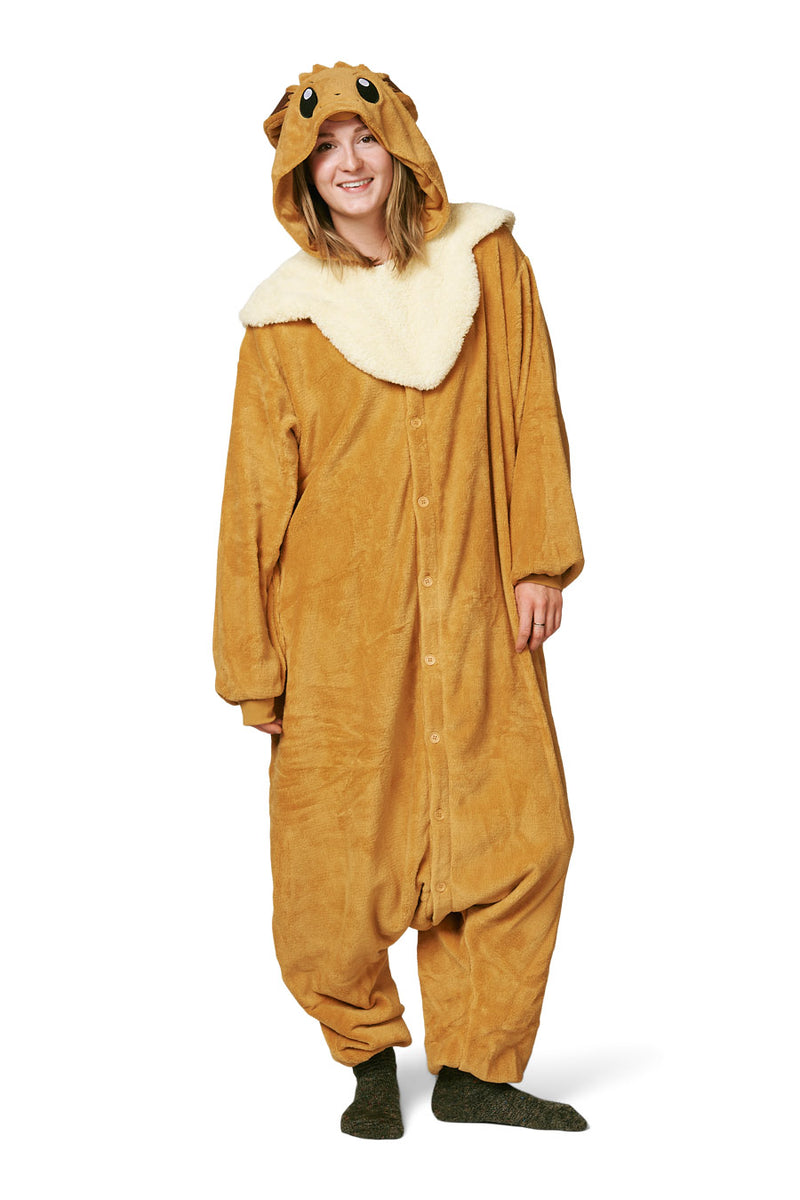 Eevee X-Tall Character Pokemon Kigurumi Adult Onesie Costume Pajamas Main 