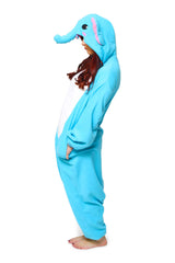 Elephant Animal Kigurumi Adult Onesie Costume Pajamas Side