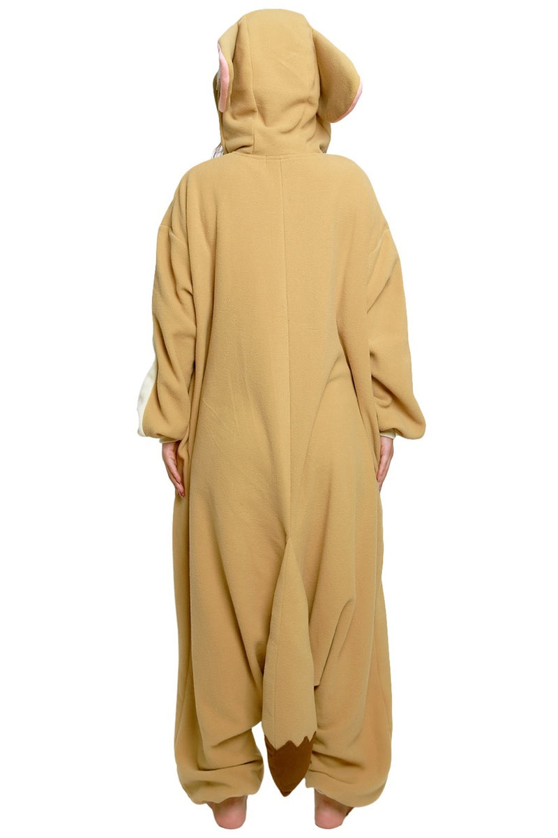 Fennec Fox Animal Kigurumi Adult Onesie Costume Pajamas Back