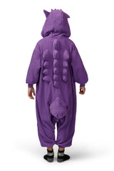 Gengar Character Pokemon Kigurumi Kids Onesie Costume Pajamas Back