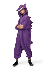 Gengar Character Pokemon Kigurumi Kids Onesie Costume Pajamas Main 2