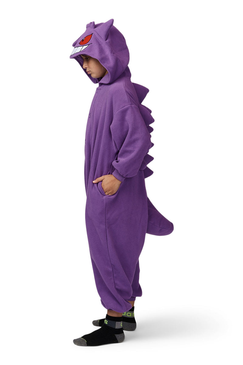 Gengar Character Pokemon Kigurumi Kids Onesie Costume Pajamas Side