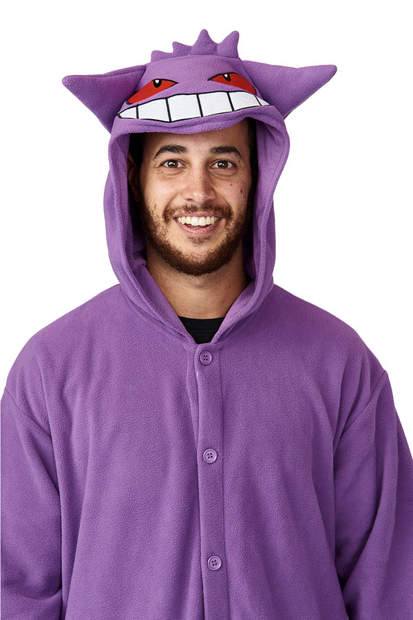 Gengar X-Tall Character Pokemon Kigurumi Adult Onesie Costume Pajamas Hood