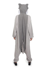Ghost Wolf Animal Kigurumi Adult Onesie Costume Pajamas Back