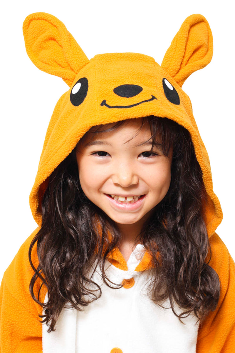 Kids Kangaroo Animal Kigurumi Onesie Costume Pajamas Hood