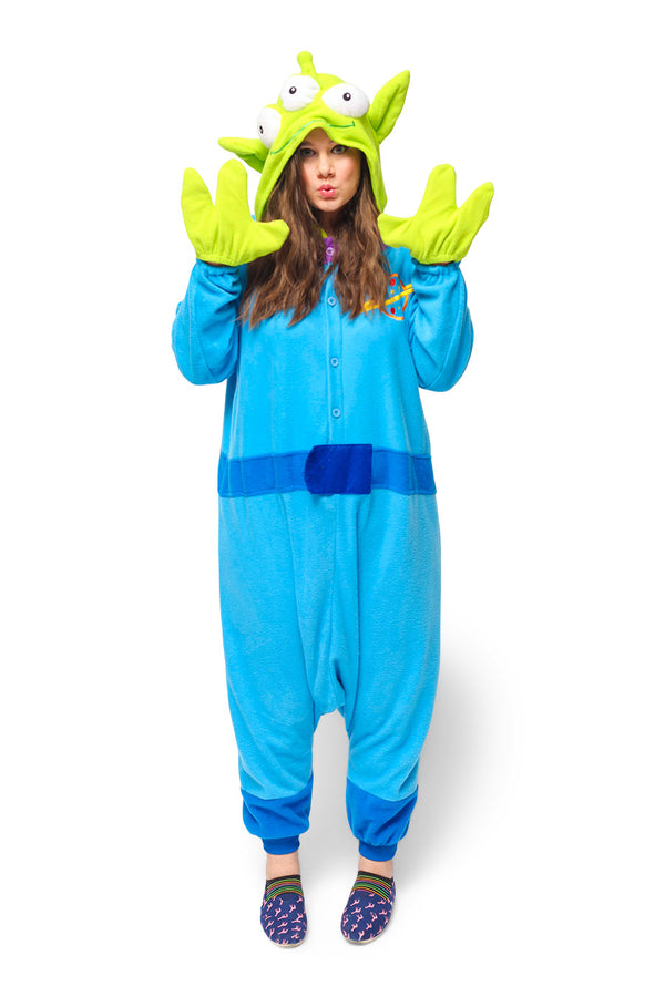 Little Green Man Character Kigurumi Adult Onesie Costume Pajamas Main