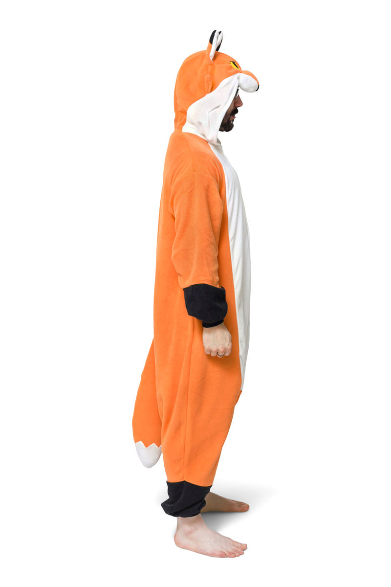 Mister Fox Animal Kigurumi Adult Onesie Costume Pajamas Side