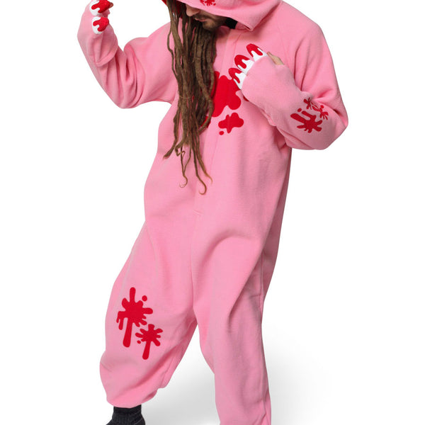 Pink pajama onesie sale