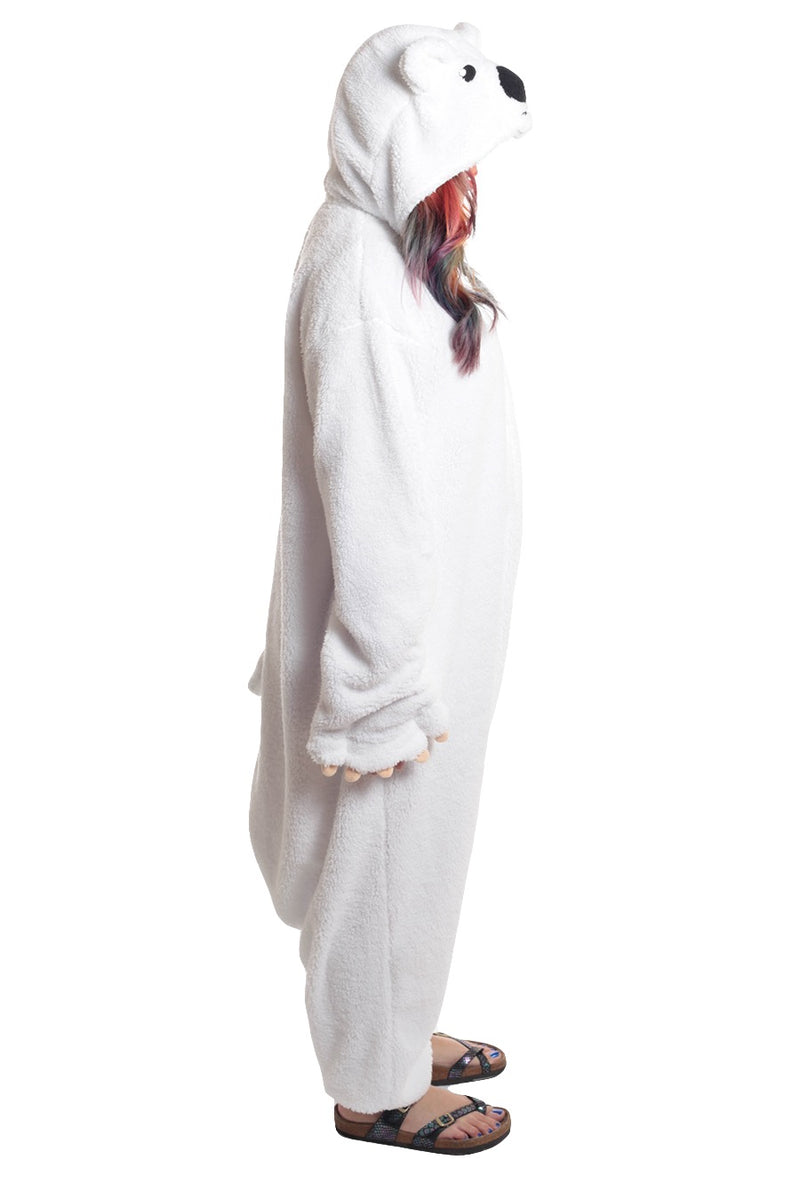 Polar Bear Animal Kigurumi Adult Onesie Costume Pajamas Side
