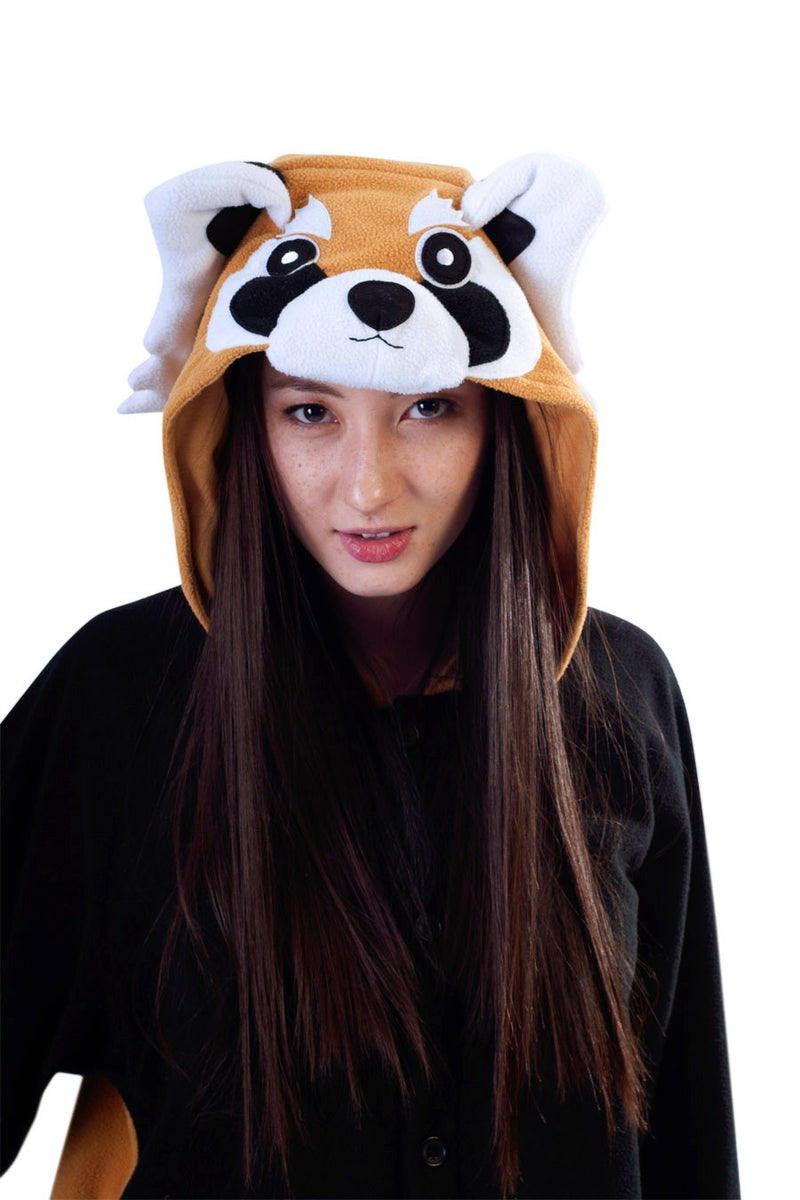 Red Panda Animal Kigurumi Adult Onesie Costume Pajamas Hood