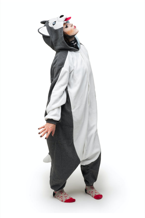 Siberian Husky Animal Kigurumi Adult Onesie Costume Pajamas Main