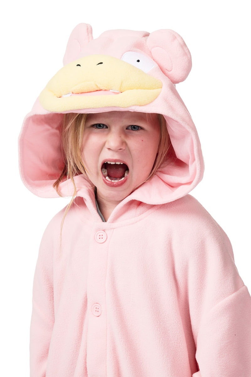 Slowpoke Character Pokemon Kigurumi Kids Onesie Costume Pajamas Hood