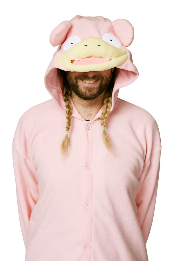 Slowpoke X-Tall Character Pokemon Kigurumi Adult Onesie Costume Pajamas Hood