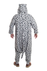 Snow Leopard Animal Kigurumi Adult Onesie Costume Pajamas Back