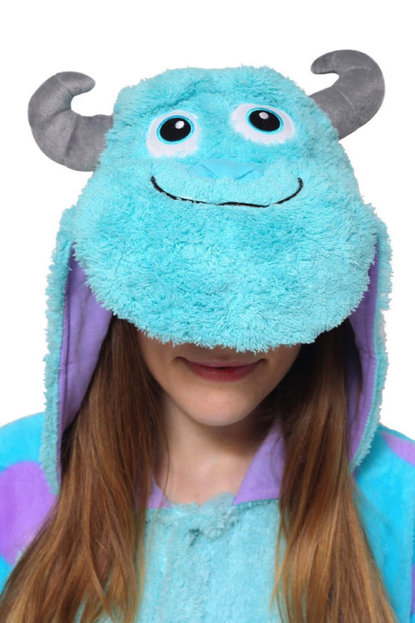 Sulley Character Kigurumi Adult Onesie Costume Pajamas Hood