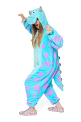 Sulley Character Kigurumi Adult Onesie Costume Pajamas Main