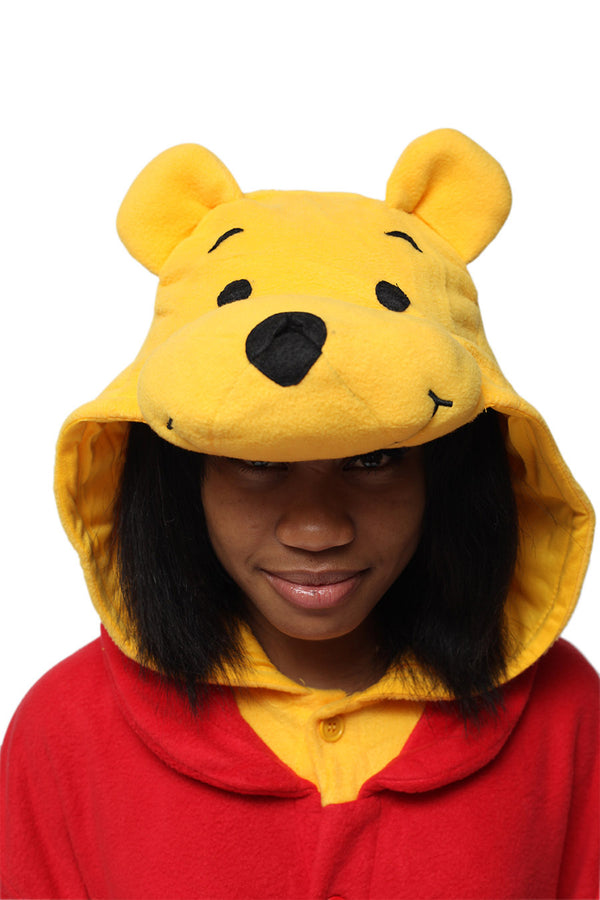 Winnie the Pooh Character Kigurumi Adult Onesie Costume Pajamas Hood